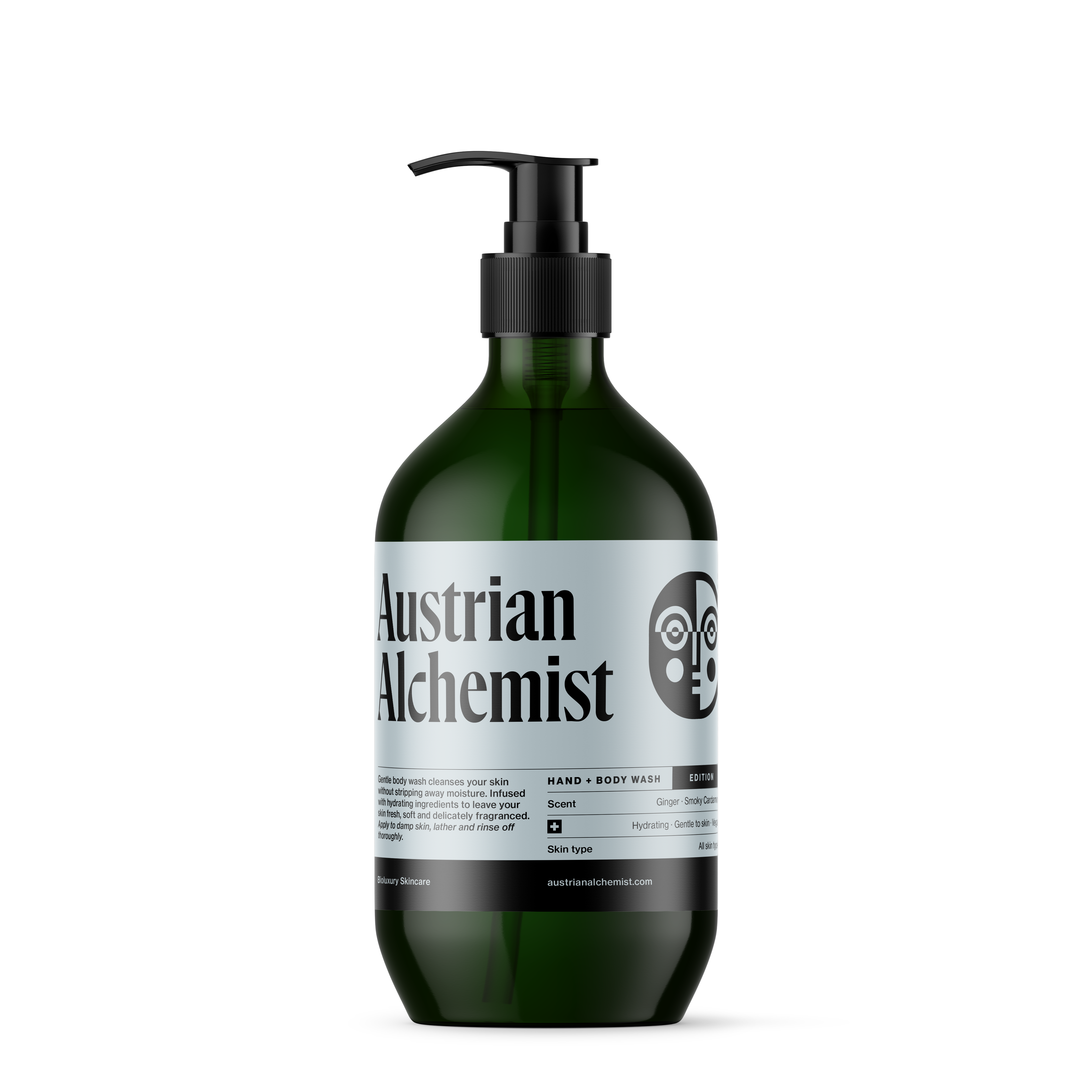 Hand & Body Wash, Ginger Smoky Cardamom, 490ml, Edition